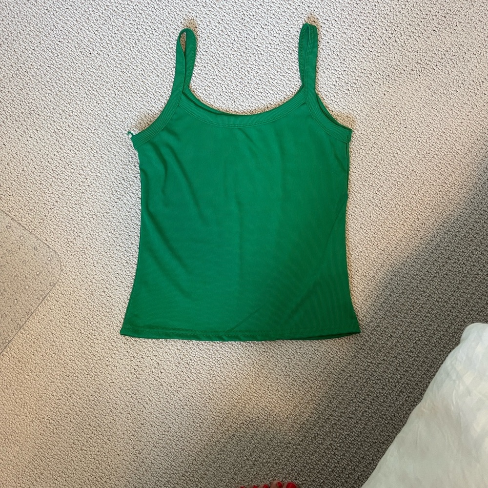NWOT Vibrant Green Women's Cropped Tank